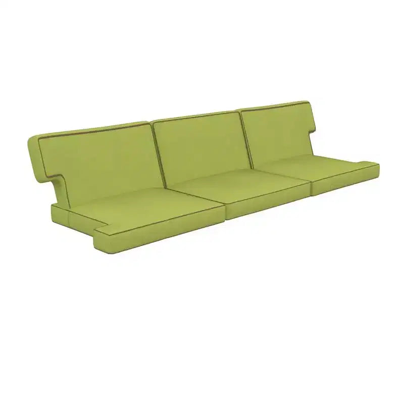 Covers&All Sunbrella Outdoor-Kissen für Terrassen-Sitzgruppe, hochdichter Schaumstoff, wasser- und lichtbeständig, 228,6 cm x 69,85 cm x 45,72 cm, Spectrum Kiwi