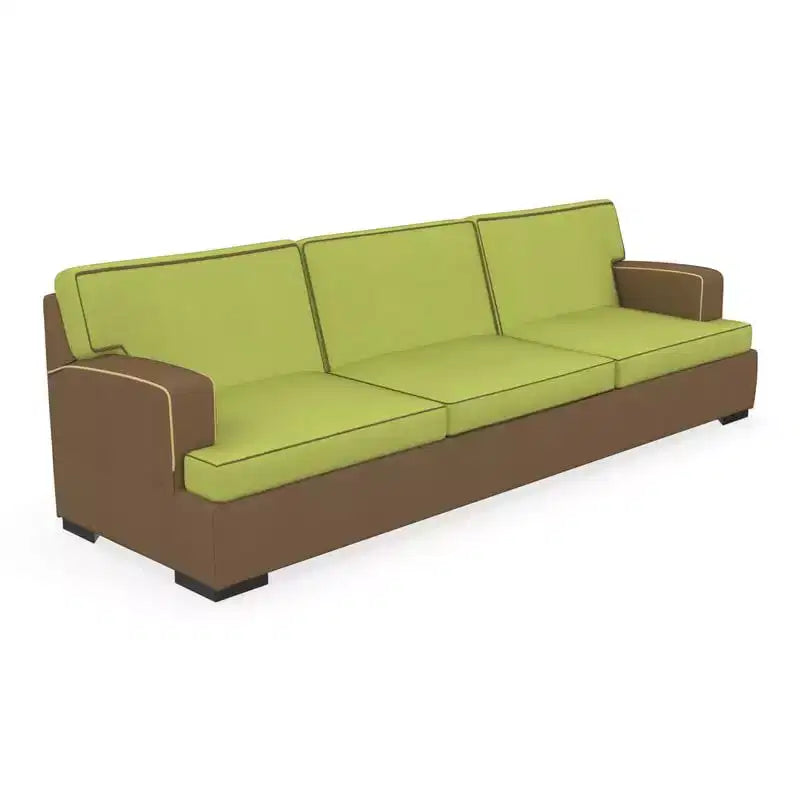 Covers&All Sunbrella Outdoor-Kissen für Terrassen-Sitzgruppe, hochdichter Schaumstoff, wasser- und lichtbeständig, 228,6 cm x 69,85 cm x 45,72 cm, Spectrum Kiwi