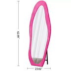 TUYOHW Flanell Irregular Wave Ganzkörperspiegel mit Aufhängeöse, Ganzkörperspiegel, Wandspiegel, Anlehnspiegel für Schlafzimmer, Wohnzimmer