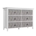 COZONY Modern 6-Drawer Fluted Dresser with Wave Panel, Anti-Tip Storage Chest for Bedroom, Living Room & Hallway