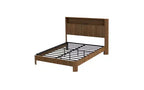 TUYOHW Plattform-Bettrahmen mit wellenförmigem Paneel, robustes Metall- und Holz-Queensize-Bett mit Stauraum-Kopfteil, integrierter Ladestation, geräuschdämpfend