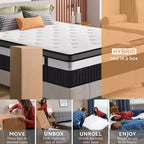 King-Matratze, 14-Zoll-Memory-Foam-Matratze im Karton, Gel-infundiert für kühlen, atmungsaktiven Schlaf, Druckentlastung & Unterstützung, Mittelfest, CertiPUR-US zertifiziert
