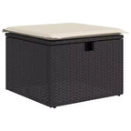 vidaXL Garten-Sofa-Set Schwarz