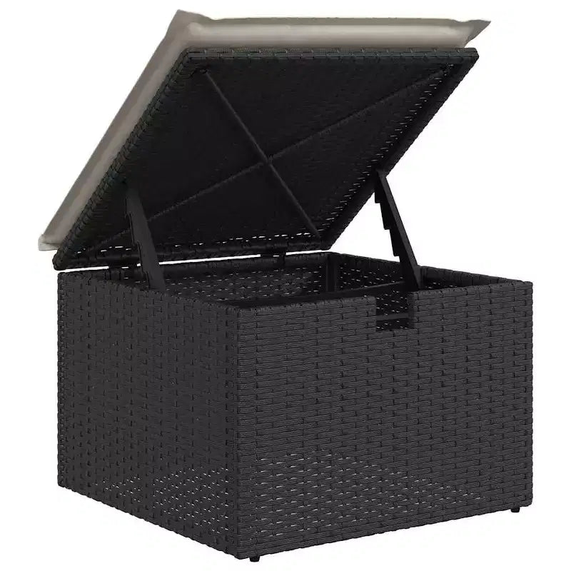 vidaXL Garten-Sofa-Set Schwarz