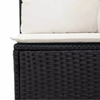vidaXL Garten-Sofa-Set Schwarz
