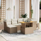 vidaXL Garten-Sofa-Set Schwarz