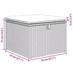 vidaXL Garten-Sofa-Set Schwarz