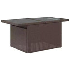 vidaXL Loungesofa-Set mit Kissen Polyrattan Akazie