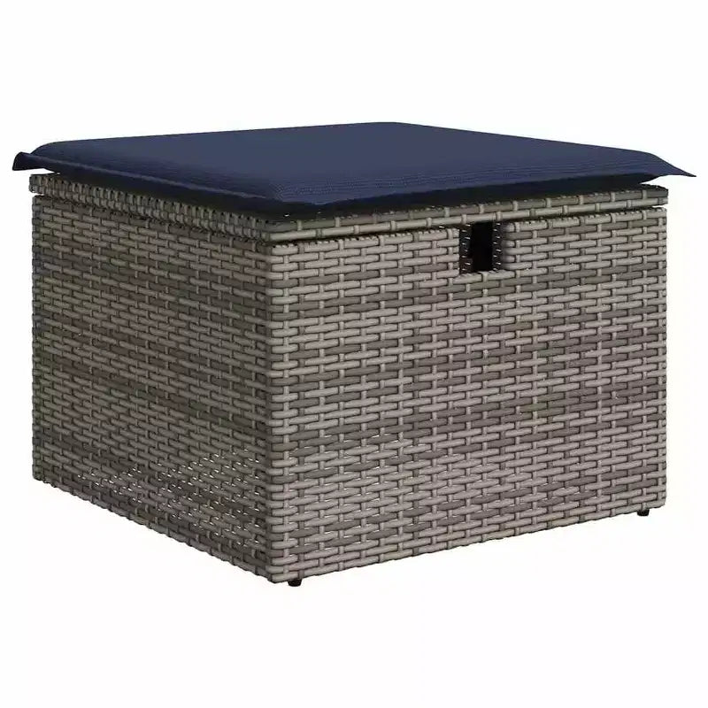vidaXL Loungesofa-Set mit Kissen Polyrattan Akazie