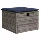 vidaXL Loungesofa-Set mit Kissen Polyrattan Akazie
