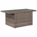 vidaXL Loungesofa-Set mit Kissen Polyrattan Akazie