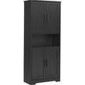 70'' Tall Kitchen Pantry Cabinet,Modern Kitchen Hutch with Microwave Stand & Adjustable Shelves,Ideal for Dining Room, Bathroom