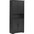 70'' Tall Kitchen Pantry Cabinet,Modern Kitchen Hutch with Microwave Stand & Adjustable Shelves,Ideal for Dining Room, Bathroom