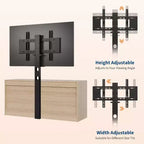 Rattan-TV-Schrank mit 4 Schubladen, Bauernhausstil für 70-Zoll-Fernseher, für Wohnzimmer, einfache Montage