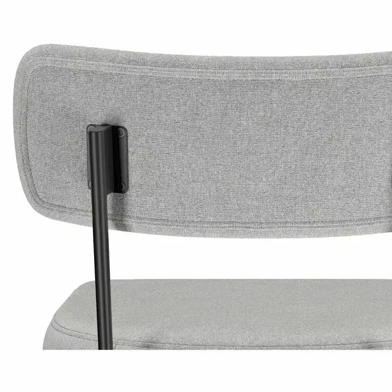Meredith Moderner drehbarer Thekenhocker (2er-Set) aus Polyester-Leinen