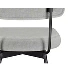 Meredith Moderner drehbarer Thekenhocker (2er-Set) aus Polyester-Leinen