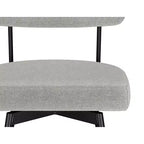 Meredith Moderner drehbarer Thekenhocker (2er-Set) aus Polyester-Leinen