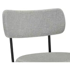 Meredith Moderner drehbarer Thekenhocker (2er-Set) aus Polyester-Leinen