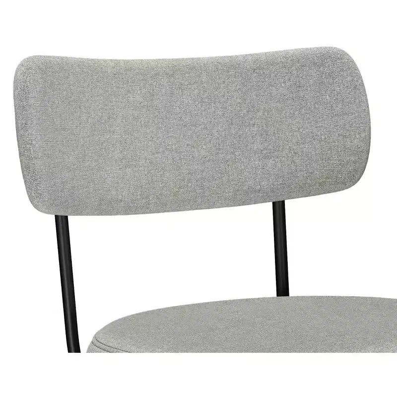 Meredith Moderner drehbarer Thekenhocker (2er-Set) aus Polyester-Leinen