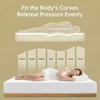EHMKNP 12 Zoll Queen Size Matratze für Erwachsene, Jugendliche, Einzelpersonen, kühlende Memory Foam Matratze, abnehmbarer, waschbarer Bezug, mittelfest