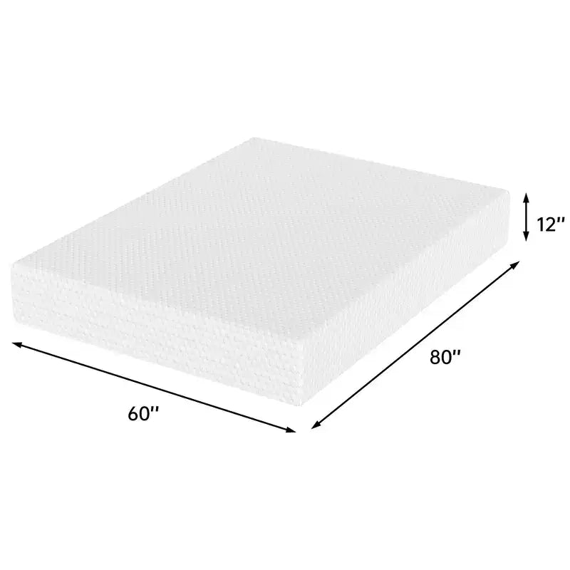 EHMKNP 12 Zoll Queen Size Matratze für Erwachsene, Jugendliche, Einzelpersonen, kühlende Memory Foam Matratze, abnehmbarer, waschbarer Bezug, mittelfest