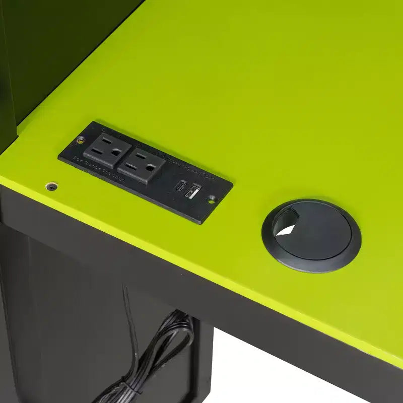 L-förmiges Gaming-Hochbett mit Schreibtischen, Doppel-Hochbetten mit LED-Beleuchtung, USB-Anschlüssen, Stauraumregalen, Eck-Hochbett aus Holz für 2