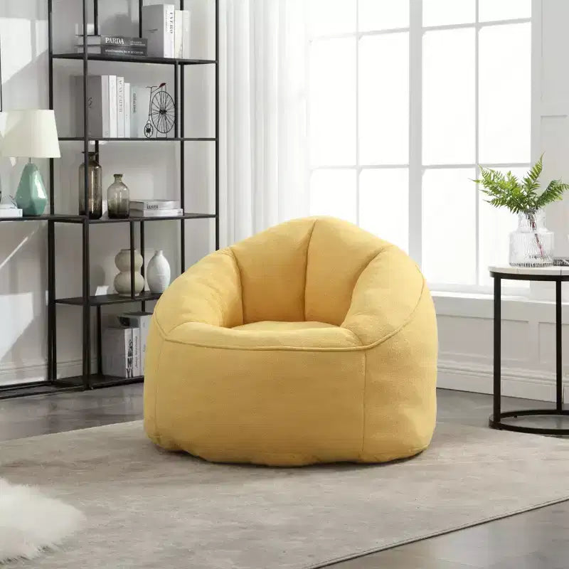 Betten Sitzsack Sofa Sessel Hochdruckschaum Sitzsack Sessel Erwachsenenmaterial mit gepolsterter Schaumstoffpolsterung Komprimierter Sitzsack mit Fußstütze