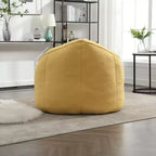 Betten Sitzsack Sofa Sessel Hochdruckschaum Sitzsack Sessel Erwachsenenmaterial mit gepolsterter Schaumstoffpolsterung Komprimierter Sitzsack mit Fußstütze