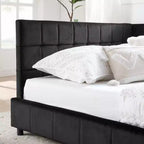 Bellemave Queen Polster-Tagesbett mit bequemer Rückenlehne und Armlehnen, gepolstertes Tagesbettgestell für Schlafzimmer und Wohnzimmer, Samt