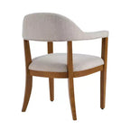 Christopher Knight Home Hoseok Moderne Esszimmerstühle aus Kautschukholz mit Armlehnen (2er-Set)