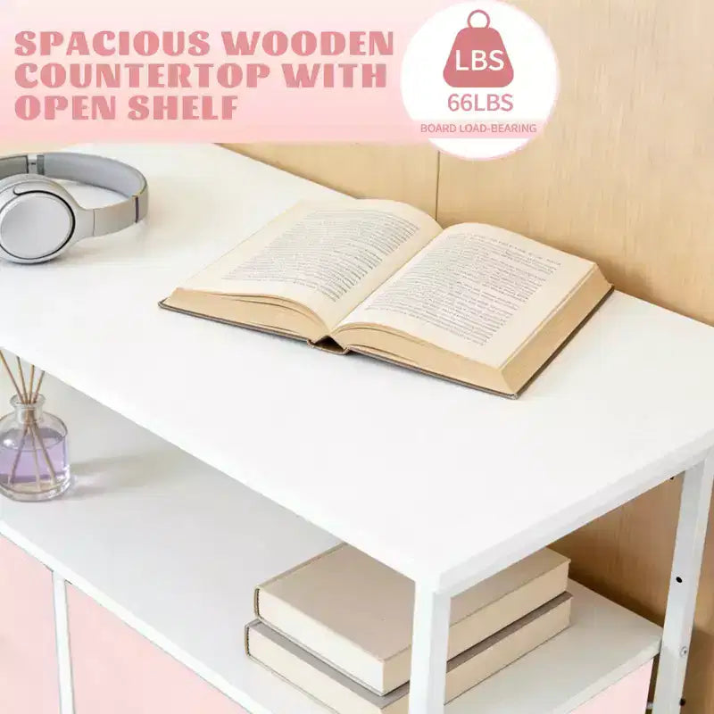 MAYEERTY 116,5 cm großer Stoffschrank mit 8 Schubladen, hoher Aufbewahrungsschrank mit offenem Regal für Schlafzimmer und Garderobe