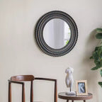 GDFStudio Aurelia Wandspiegel mit Holzskulptur