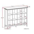 Stratford Massivholz 12-Würfel-Aufbewahrung, Übergangsdesign, 122 cm x 145 cm, Weiß