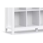 Stratford Massivholz 12-Würfel-Aufbewahrung, Übergangsdesign, 122 cm x 145 cm, Weiß