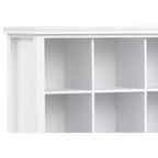 Stratford Massivholz 12-Würfel-Aufbewahrung, Übergangsdesign, 122 cm x 145 cm, Weiß