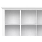 Stratford Massivholz 12-Würfel-Aufbewahrung, Übergangsdesign, 122 cm x 145 cm, Weiß