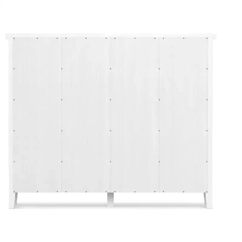 Stratford Massivholz 12-Würfel-Aufbewahrung, Übergangsdesign, 122 cm x 145 cm, Weiß