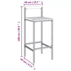 vidaXL Outdoor-Bartisch-Set aus Polyrattan