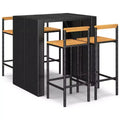 vidaXL Outdoor Bar Set Poly Rattan