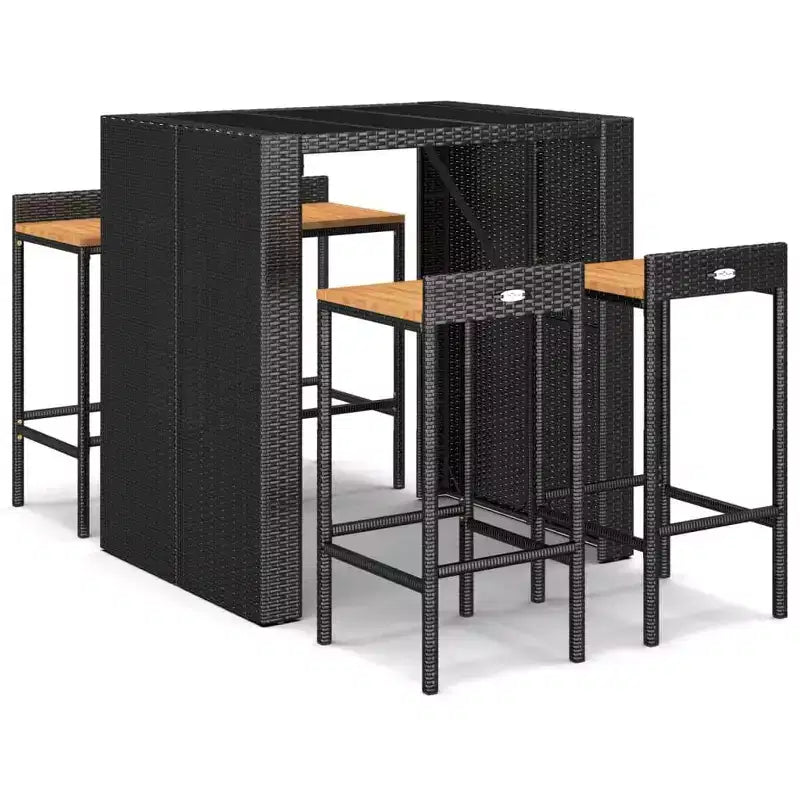 vidaXL Outdoor Bar Table and Stool Set