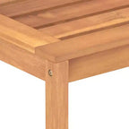 vidaXL Garten Essgruppe Teak Massivholz Feingeschliffen Natur Standard