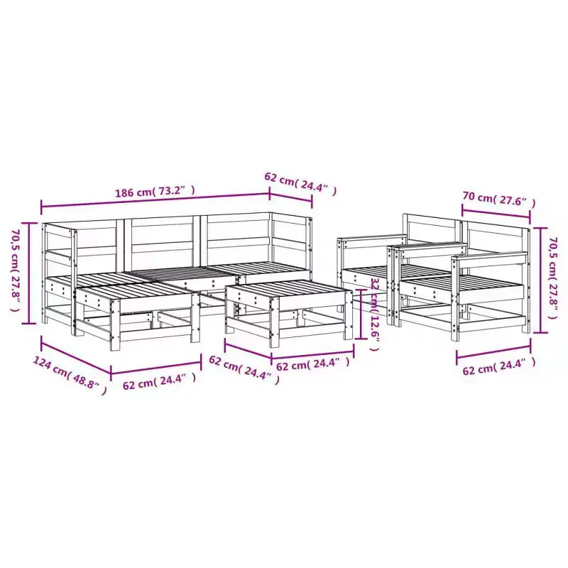 vidaXL Gartenlounge Gartenlounge-Sets