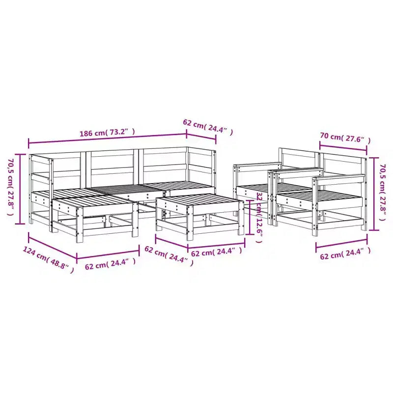 vidaXL Gartenlounge Gartenlounge-Sets