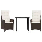 vidaXL Outdoor Dining Set in Poly Rattan