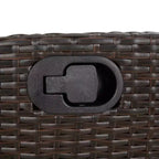 vidaXL Outdoor-Essgruppe aus Polyrattan