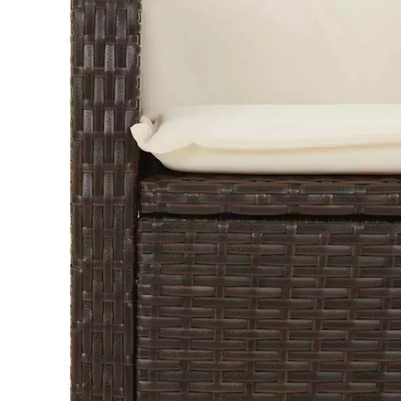 vidaXL Outdoor-Essgruppe aus Polyrattan