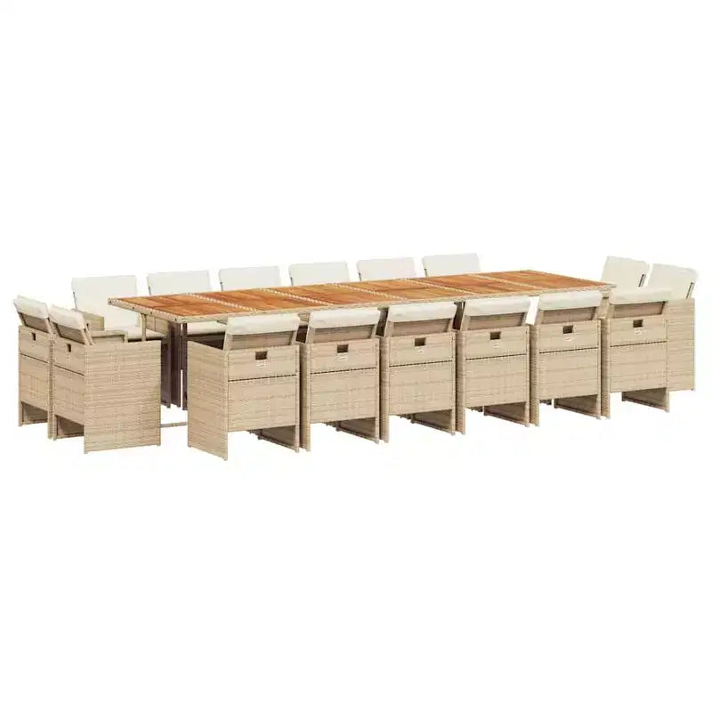 vidaXL Patio Dining Set Set of 12 ,