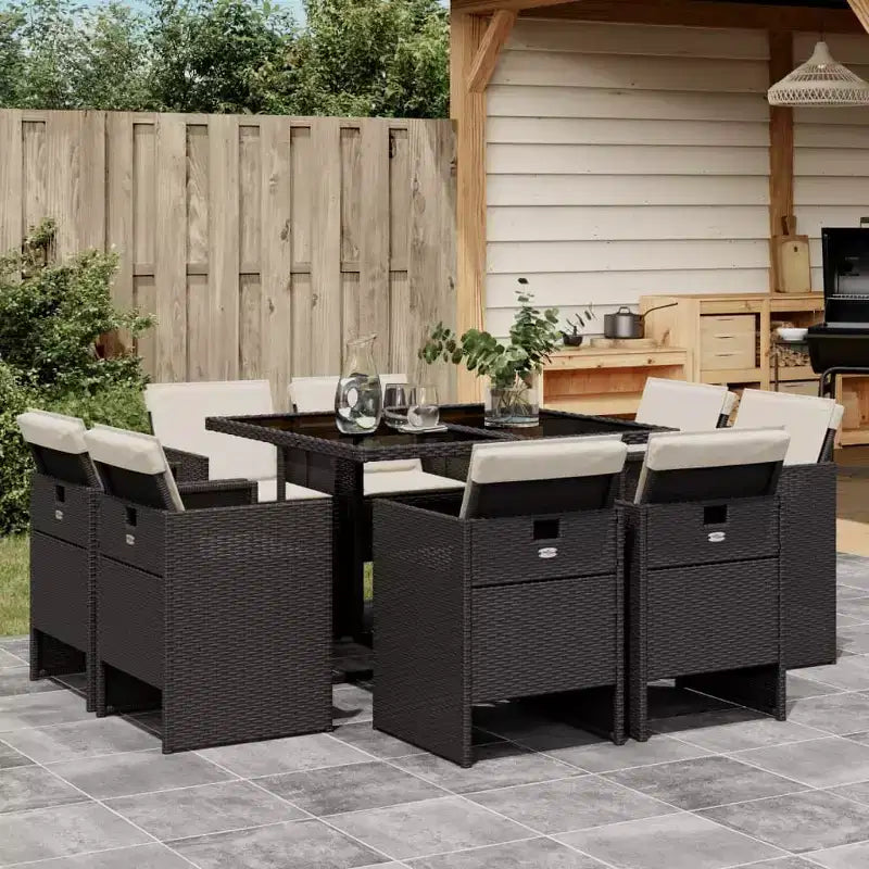 vidaXL Gartensitzgruppe 12-teilig,