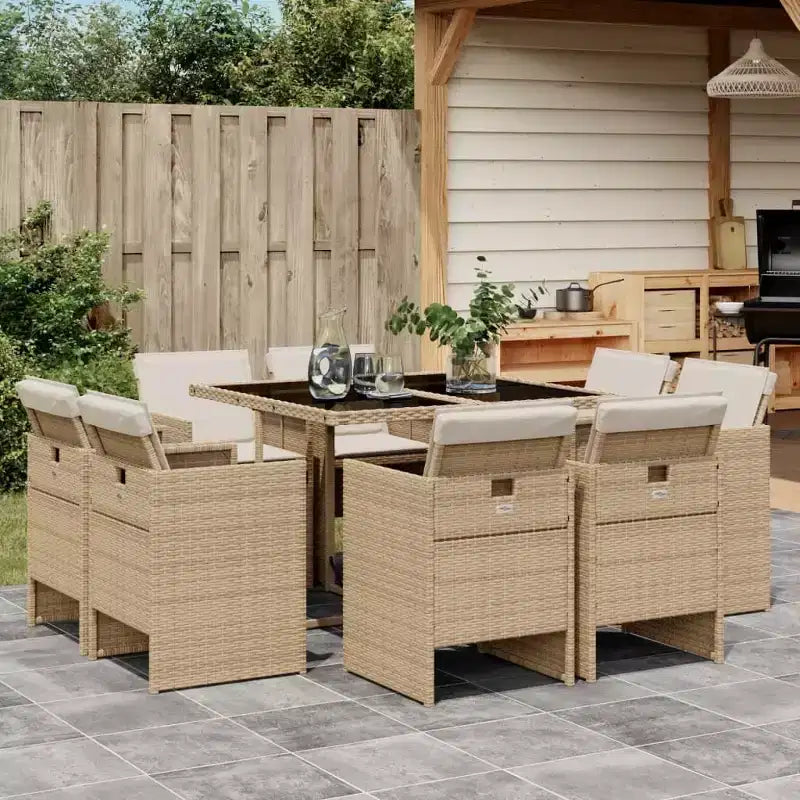 vidaXL Gartensitzgruppe 12-teilig,