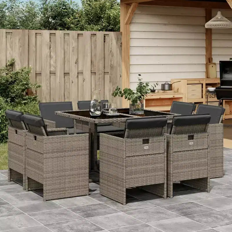 vidaXL Gartensitzgruppe 12-teilig,